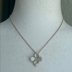 LOFT outlet flower pendant necklace  - NWOT